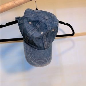 Denim dad cap